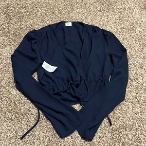 Sunday best tie front blouse